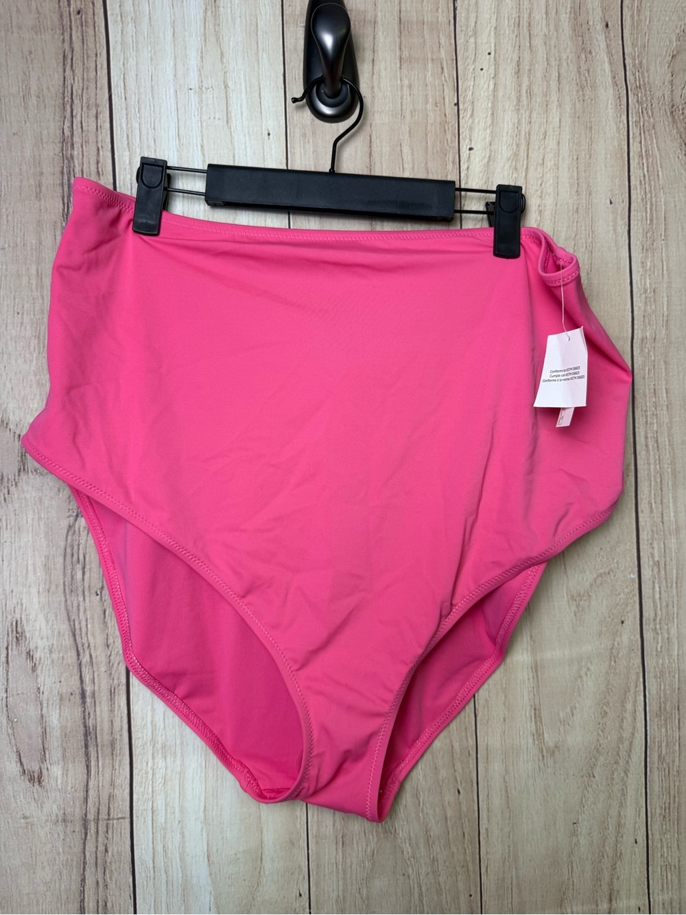 Amazon Essentials Hot Pink High-Waist Bikini Bottoms